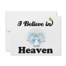 i believe in heaven personalised invite