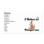 i believe in kangaroos business card templates