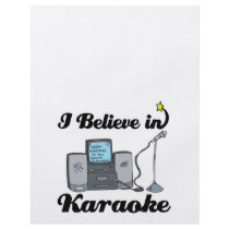 i believe in karaoke personalised flyer
