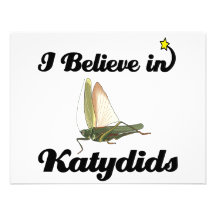i believe in katydids custom invitations