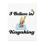 i believe in kayaking postcards
