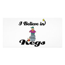 i believe in kegs custom photo card