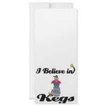 i believe in kegs personalized rack card