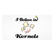 i believe in kernels photo card template