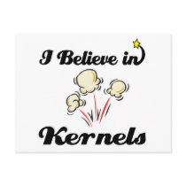 i believe in kernels postcards