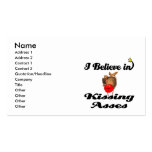 i believe in kissing asses business cards