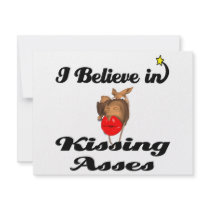 i believe in kissing asses personalized invite