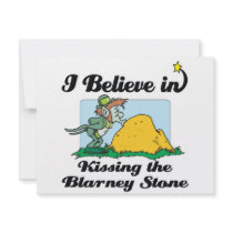 i believe in kissing the blarney stone invitation
