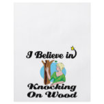 i believe in knocking on wood flyers