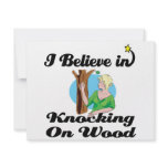 i believe in knocking on wood invitations