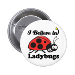 i believe in ladybugs pinback button