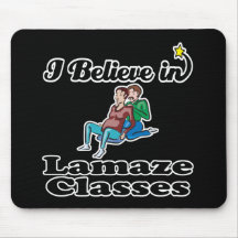 i believe in lamaze classes mousemat