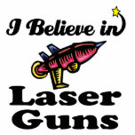 i believe in laser guns photo sculptures