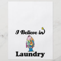 i believe in laundry personalized flyer