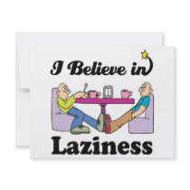 i believe in laziness custom announcement