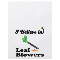 i believe in leaf blowers personalised flyer