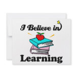 i believe in learning invitations