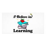 i believe in learning photo cards