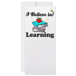 i believe in learning rack cards