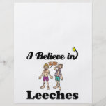 i believe in leeches custom flyer