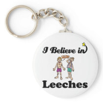 i believe in leeches key chain