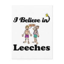 i believe in leeches postcards