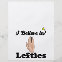 i believe in lefties custom flyer