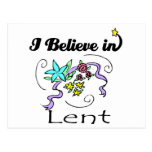 i believe in lent post card