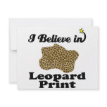 i believe in leopard print invitations