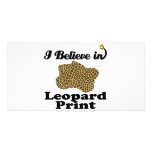 i believe in leopard print photo card template
