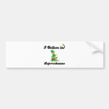i believe in leprechauns bumper sticker