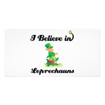 i believe in leprechauns photo card