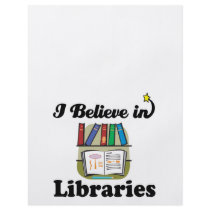i believe in libraries custom flyer
