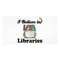 i believe in libraries photo cards