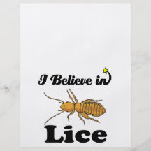 i believe in lice personalised flyer