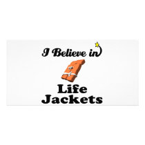 i believe in life jackets photo cards