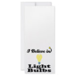 i believe in light bulbs rack cards