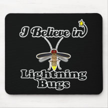 i believe in lightning bugs mousemat