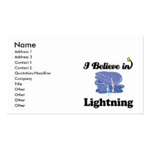 i believe in lightning business card