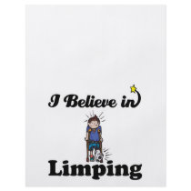 i believe in limping flyer design