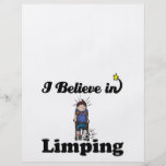 i believe in limping flyer design