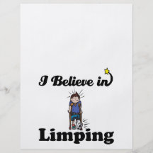 i believe in limping flyer design