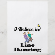i believe in line dancing personalized flyer