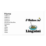 i believe in linguini business card templates