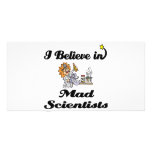 i believe in mad scientists photo cards