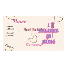 I Believe in Magic Business Card