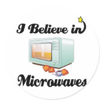 i believe in microwaves sticker