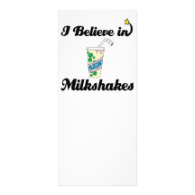 i believe in milkshakes rack cards