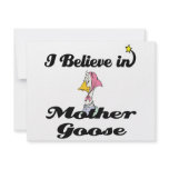 i believe in mother goose invitations