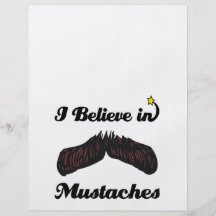 i believe in moustaches flyer